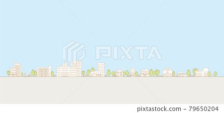 矢量圖的城市景觀 矢量圖的城市景觀 79650204