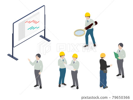 Illustration material of construction industry, construction industry, civil engineering industry, general contractor Illustration material of construction industry, construction industry, civil engineering industry, general contractor 79650366