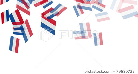Netherlands flag sky background 79650722