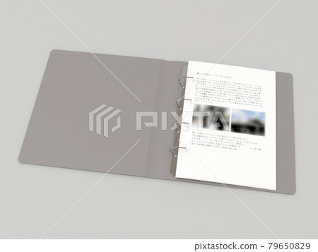Open ring file (with contents) Open ring file (with contents) 79650829