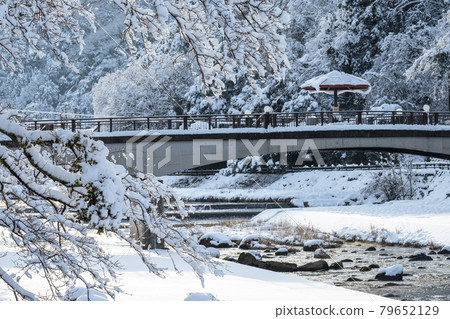 三朝溫泉雪景 三朝溫泉雪景 79652129