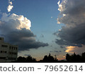 Summer dusk sky and clouds 79652614