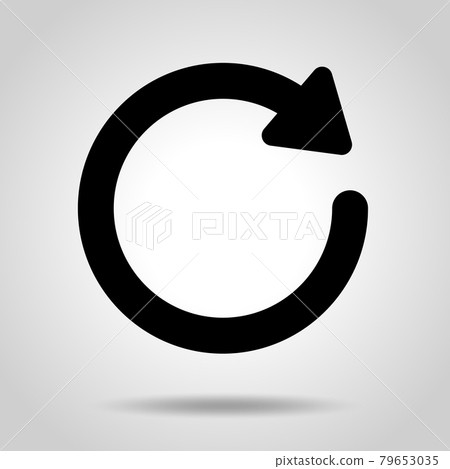旋轉箭頭圖標 旋轉箭頭圖標 79653035
