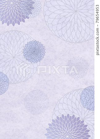 Mourning chrysanthemum postcard background Mourning chrysanthemum postcard background 79654953