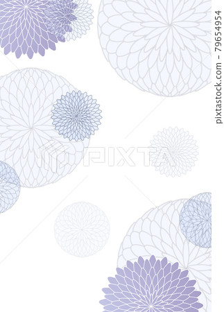 Mourning chrysanthemum postcard background Mourning chrysanthemum postcard background 79654954