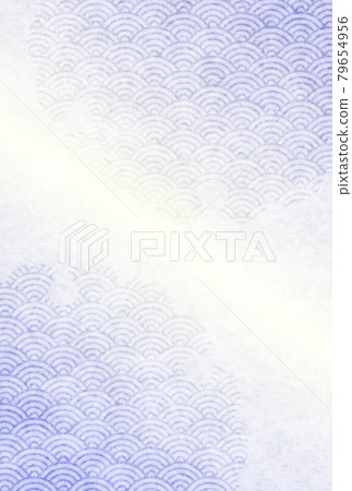 Mourning Japanese pattern postcard background Mourning Japanese pattern postcard background 79654956