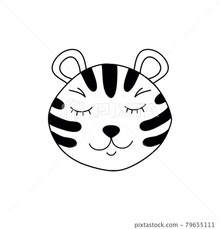 Cute adorable tiger Cute adorable tiger 79655111