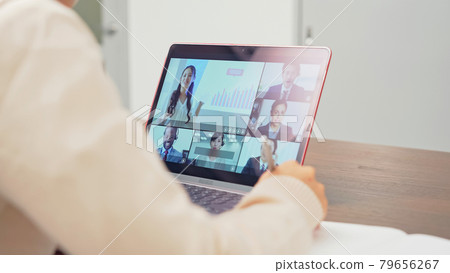 Female students taking online classes Female students taking online classes 79656267