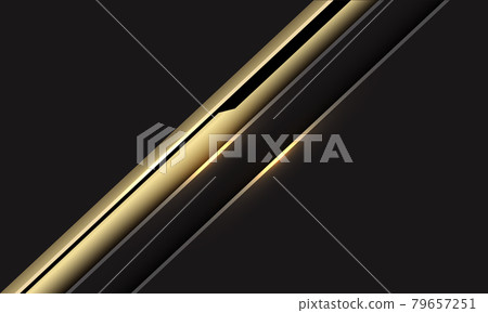 Abstract gold black cyber line slash on dark grey design modern futuristic background vector illustration. Abstract gold black cyber line slash on dark grey design modern futuristic background vector illustration. 79657251
