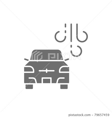 Car washing machine grey icon. Isolated on white background Car washing machine grey icon. Isolated on white background 79657459