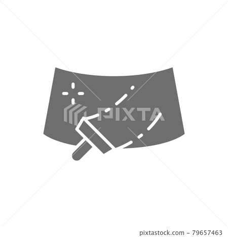 Washing windshield of a car grey icon. Washing windshield of a car grey icon. 79657463