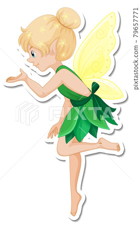 Beautiful fairy cartoon character sticker Beautiful fairy cartoon character sticker 79657771
