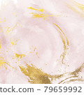 Abstract pink Blurred texture with gols splatters pastel tone lights background. 79659992