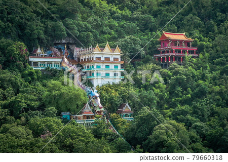 Wat Ban Tham temple and cave in Kanchanaburi, Thailand 79660318