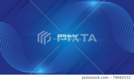 Blue abstract wave decoration background. Simple and modern element design. Gradient color and lines graphic template. Futuristic technology concept with light lines effect. Suit for cover, poster, Blue abstract wave decoration background. Simple and modern element design. Gradient color and lines graphic template. Futuristic technology concept with light lines effect. Suit for cover, poster, 79660532