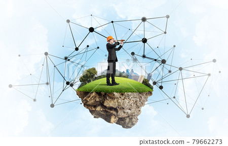 Concept of modern wireless technologies as effective tool for business Concept of modern wireless technologies as effective tool for business 79662273