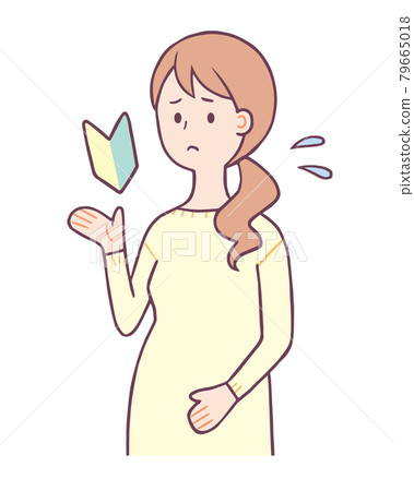 Pregnant woman beginner mark anxiety Pregnant woman beginner mark anxiety 79665018