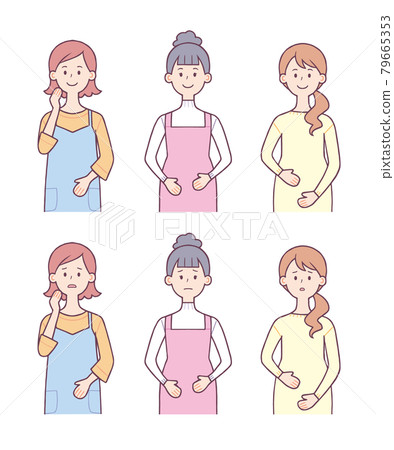 孕婦面部表情集 孕婦面部表情集 79665353