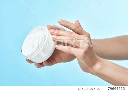 female hand cream jar cosmetics spa treatments dermatology female hand cream jar cosmetics spa treatments dermatology 79665613