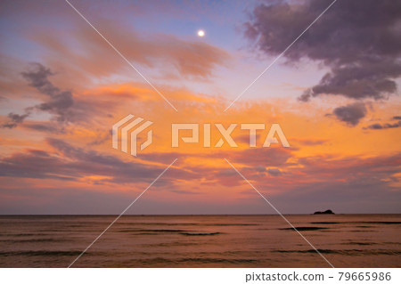 Suan Son Pradipat Beach at sunset in Prachuap Khiri Khan, Thailand Suan Son Pradipat Beach at sunset in Prachuap Khiri Khan, Thailand 79665986