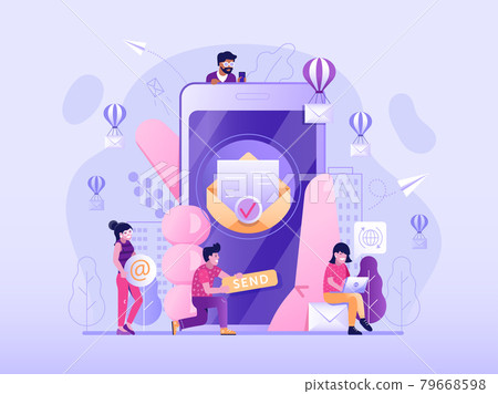 Email Marketing Strategy Business Concept Email Marketing Strategy Business Concept 79668598