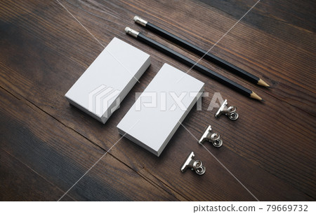 Business cards, pencils Business cards, pencils 79669732