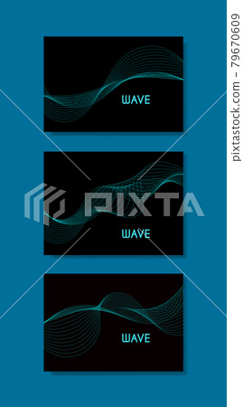 Abstract waves from lines. Blend design. Vector illustration Abstract waves from lines. Blend design. Vector illustration 79670609
