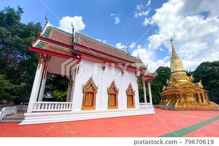 Kanchanaburi temple in Thailand Kanchanaburi temple in Thailand 79670619