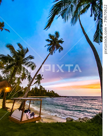 hideout beach sunset in Koh Kood, Trat, Thailand 79670622