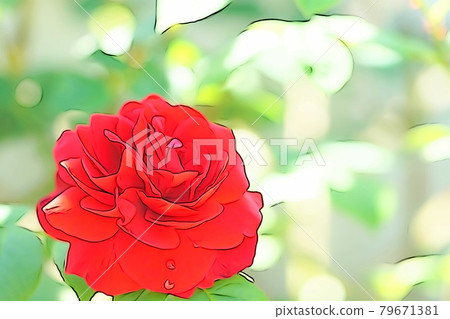 Pastel-toned "rose flower in full bloom" illustration image Pastel-toned "rose flower in full bloom" illustration image 79671381