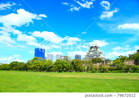 Scenery of Osaka City, Osaka Castle and its surroundings 79672012