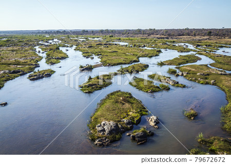 Olifant river scenery in Kruger National park, South Africa Olifant river scenery in Kruger National park, South Africa 79672672