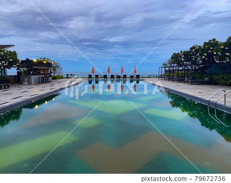 Cha Am Beach in Phetchaburi, Thailand Cha Am Beach in Phetchaburi, Thailand 79672736