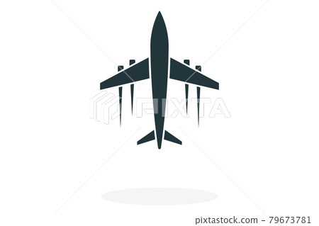 Plane. Simple icon. Flat style element for graphic design. Vector EPS10 illustration. 79673781