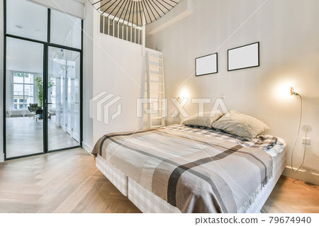 Luxury bedroom of house in beautiful design Luxury bedroom of house in beautiful design 79674940