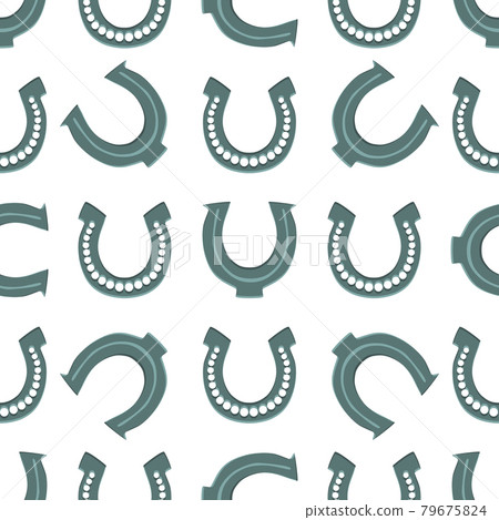 Illustration on theme Irish holiday St Patrick day, seamless horseshoes Illustration on theme Irish holiday St Patrick day, seamless horseshoes 79675824
