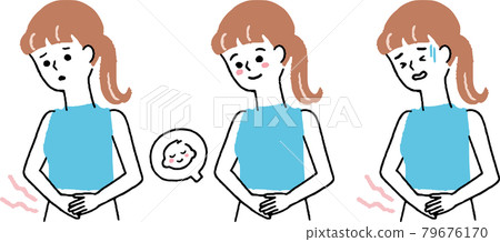 懷孕或因經期或腹痛而感到不適的女性 懷孕或因經期或腹痛而感到不適的女性 79676170