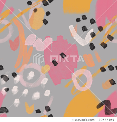 seamless pattern illustration with watercolor black, gray, blue, pink and beige spots and blemishes. Will be good for decor a postcard, posters,gift decor, wrapping paper, gift boxes, fabric and etc. seamless pattern illustration with watercolor black, gray, blue, pink and beige spots and blemishes. Will be good for decor a postcard, posters,gift decor, wrapping paper, gift boxes, fabric and etc. 79677465