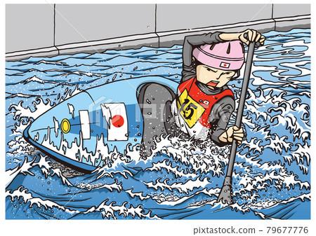 獨木舟激流迴旋加拿大單身女子 79677776