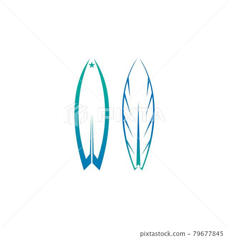 Surfing board icon logo design vector template - Stock Illustration ...