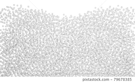 A mass of white particles. 3D illustration A mass of white particles. 3D illustration 79678385