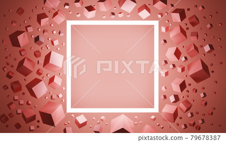 Abstract 3D illustration if a square frame with an empty space for a text Abstract 3D illustration if a square frame with an empty space for a text 79678387