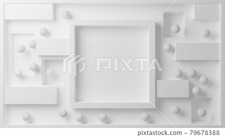 Monochromatic 3D Illustration with a space for text Monochromatic 3D Illustration with a space for text 79678388