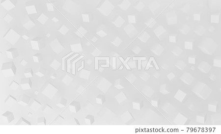 Multiple white cubes. 3D illustration 79678397