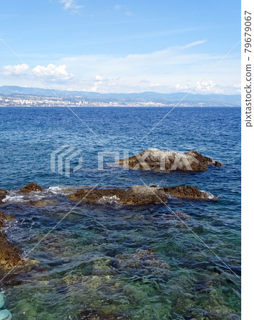 Ika, Adriatic coast, Kvarner bay by summer,Croatia Ika, Adriatic coast, Kvarner bay by summer,Croatia 79679067