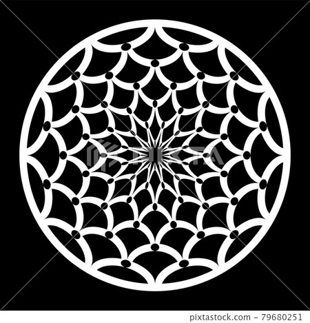 Abstract circle pattern. Decorative design element. Abstract circle pattern. Decorative design element. 79680251