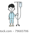 A man receiving an intravenous drip 79683706