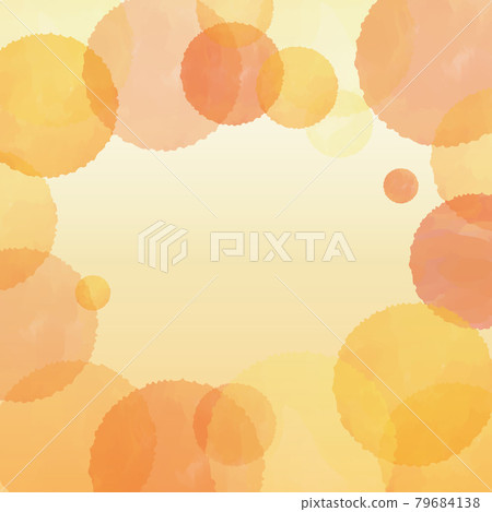 溫暖的圖像水彩圓點背景 79684138
