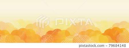 Sunset color watercolor Japanese pattern background Sunset color watercolor Japanese pattern background 79684148
