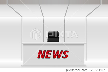 white table in the news studio room white table in the news studio room 79684414
